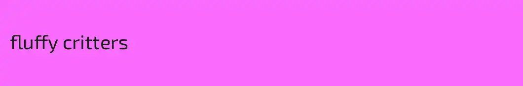 fluffy critters